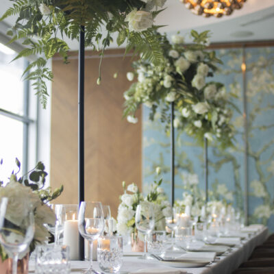 wedding reception setup