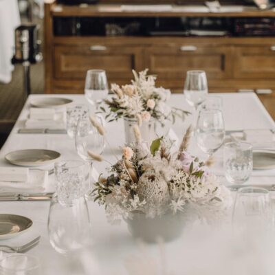 wedding reception setup