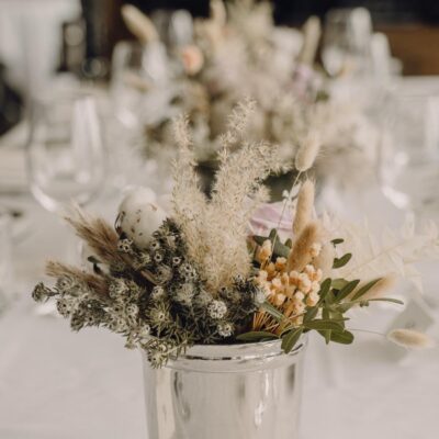 wedding reception setup
