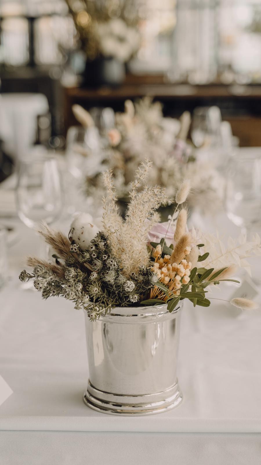 wedding reception setup