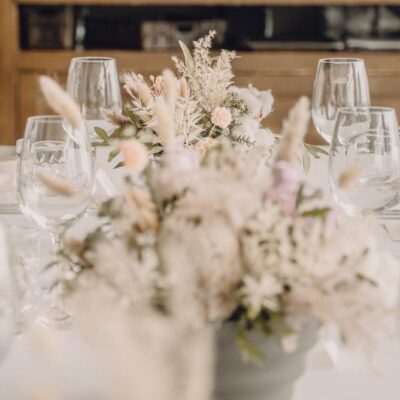 wedding reception setup