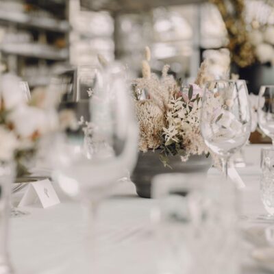 wedding reception setup