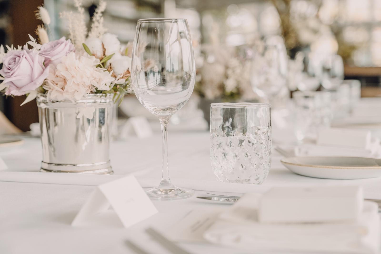 wedding reception setup