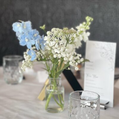 wedding reception setup