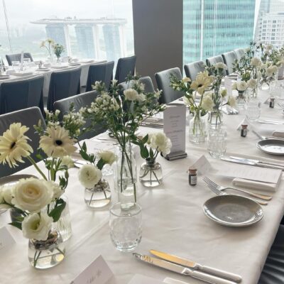 wedding reception setup
