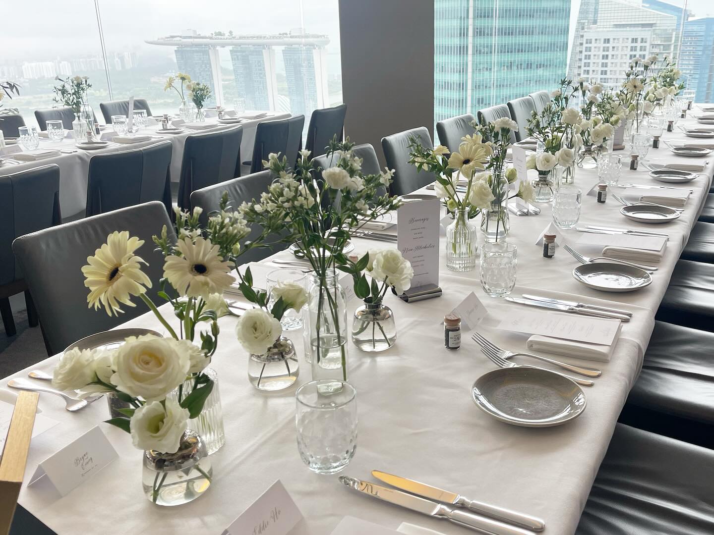 wedding reception setup