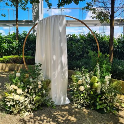 wedding ceremony setup